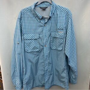 Exofficio sz L Air Strip button down fishing shirt plaid